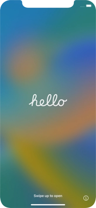 Desliza el dedo hacia arriba desde la parte inferior de la pantalla. Desliza el dedo hacia arriba desde la parte inferior de la pantalla.