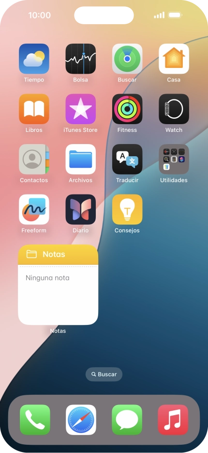 Si utilizas un grupo de widgets: Desliza el dedo hacia arriba o hacia abajo sobre el grupo para seleccionar el widget deseado. Si utilizas un grupo de widgets: Desliza el dedo hacia arriba o hacia abajo sobre el grupo para seleccionar el widget deseado.
