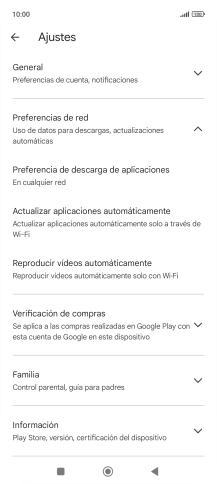 Pulsa Actualizar aplicaciones automáticamente. Pulsa Actualizar aplicaciones automáticamente.