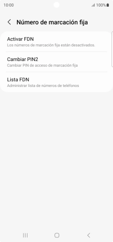 Pulsa Activar FDN. Pulsa Activar FDN.