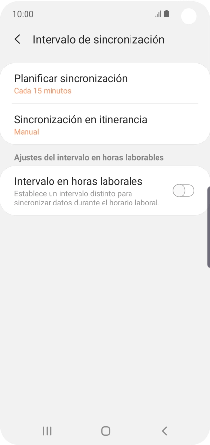 Pulsa Planificar sincronización. Pulsa Planificar sincronización.