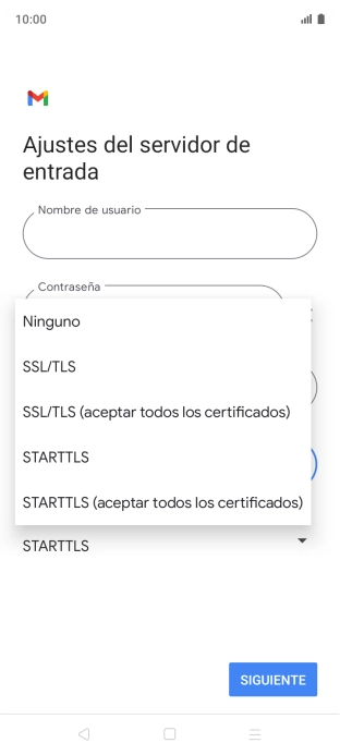 Pulsa SSL/TLS.