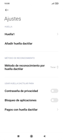 Pulsa el indicador junto a los ajustes deseados para activarlos o desactivarlos. Pulsa el indicador junto a los ajustes deseados para activarlos o desactivarlos.
