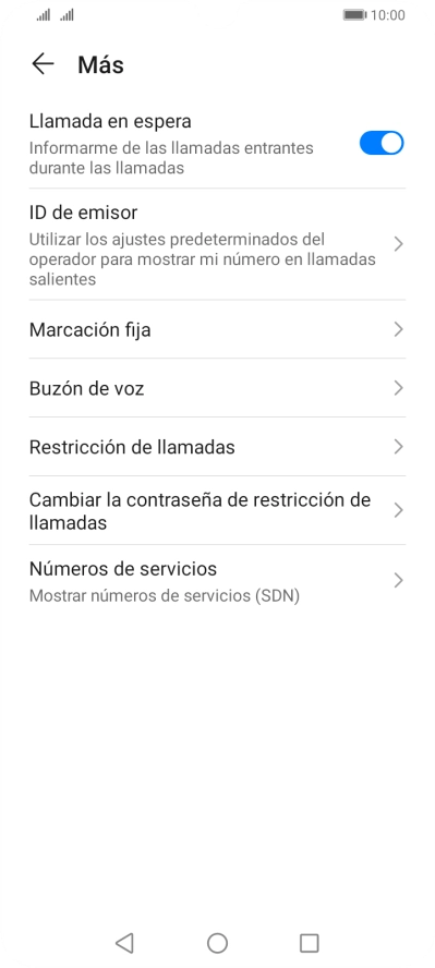 Pulsa Marcación fija.
