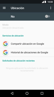 Pulsa el indicador para activar o desactivar la función.