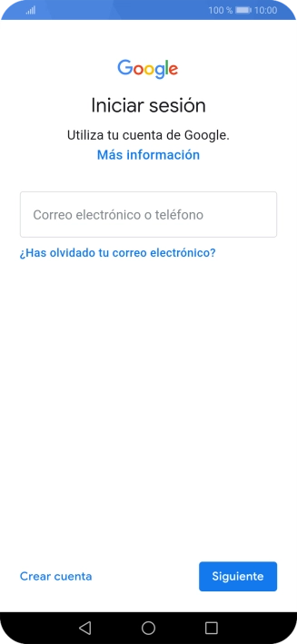 Si no tienes una cuenta de Google, pulsa Crear cuenta y sigue las indicaciones de la pantalla para ver cómo crear una cuenta nueva. Si no tienes una cuenta de Google, pulsa Crear cuenta y sigue las indicaciones de la pantalla para ver cómo crear una cuenta nueva.