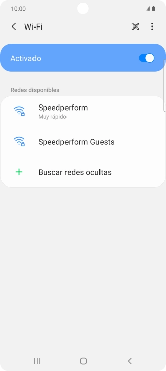 Pulsa la red wifi deseada. Pulsa la red wifi deseada.