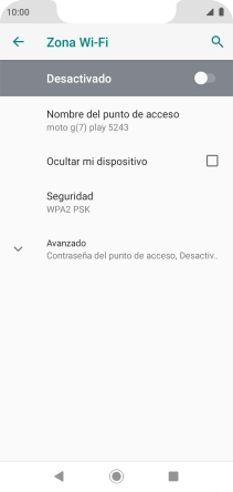 Pulsa Nombre del punto de acceso.