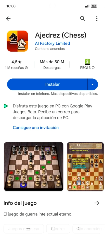 Pulsa Instalar y sigue las indicaciones de la pantalla para instalar la app. Pulsa Instalar y sigue las indicaciones de la pantalla para instalar la app.