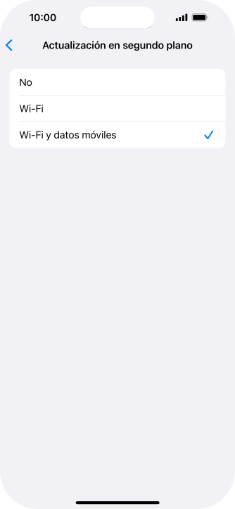 Para desactivar la actualización de apps en ejecución, pulsa No. Para desactivar la actualización de apps en ejecución, pulsa No.