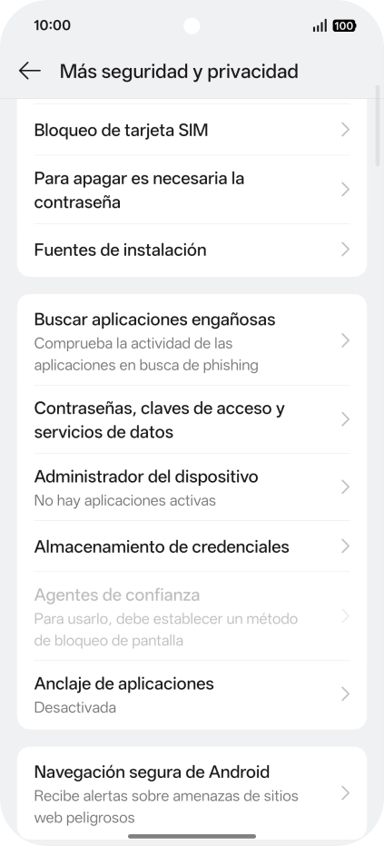 Pulsa Bloqueo de tarjeta SIM. Pulsa Bloqueo de tarjeta SIM.