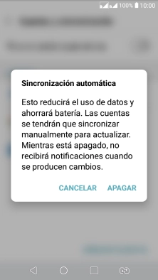 Si desactivas la función, pulsa APAGAR. Si desactivas la función, pulsa APAGAR.