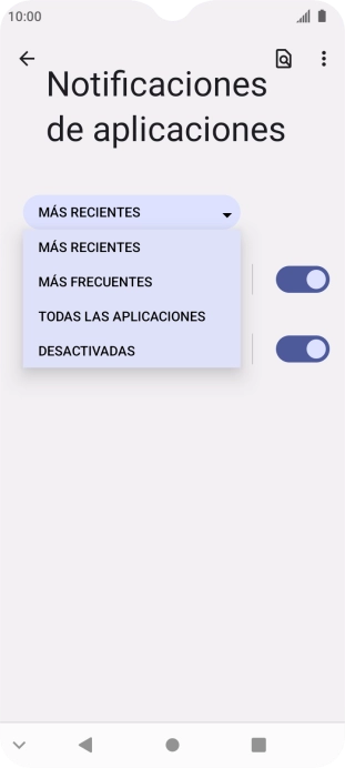 Pulsa la categoría deseada. Pulsa la categoría deseada.
