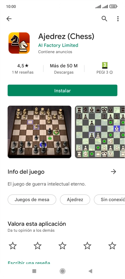 Pulsa Instalar y sigue las indicaciones de la pantalla para instalar la app. Pulsa Instalar y sigue las indicaciones de la pantalla para instalar la app.