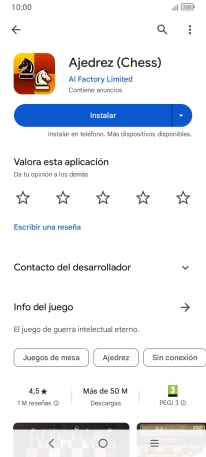 Pulsa la tecla de inicio para terminar y regresar a la pantalla de inicio.