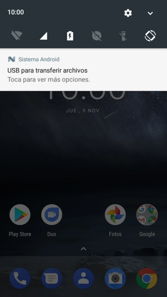 Pulsa el icono de conexiones.