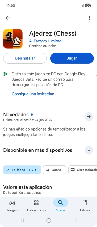 Pulsa Desinstalar.
