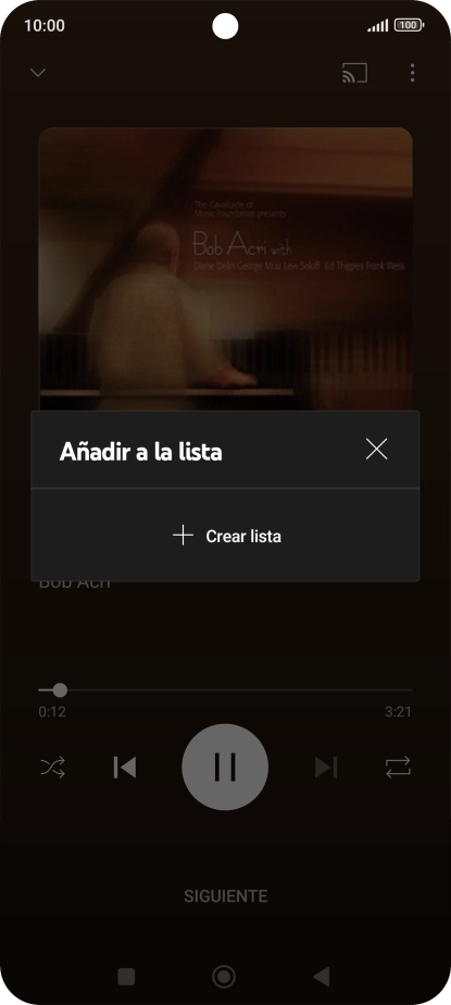 Pulsa Crear lista. Pulsa Crear lista.