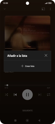 Pulsa Crear lista. Pulsa Crear lista.