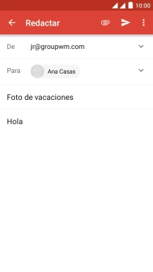 Pulsa el icono de anexos. Pulsa el icono de anexos.