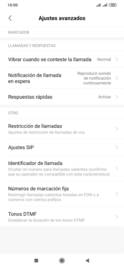 Pulsa Números de marcación fija. Pulsa Números de marcación fija.