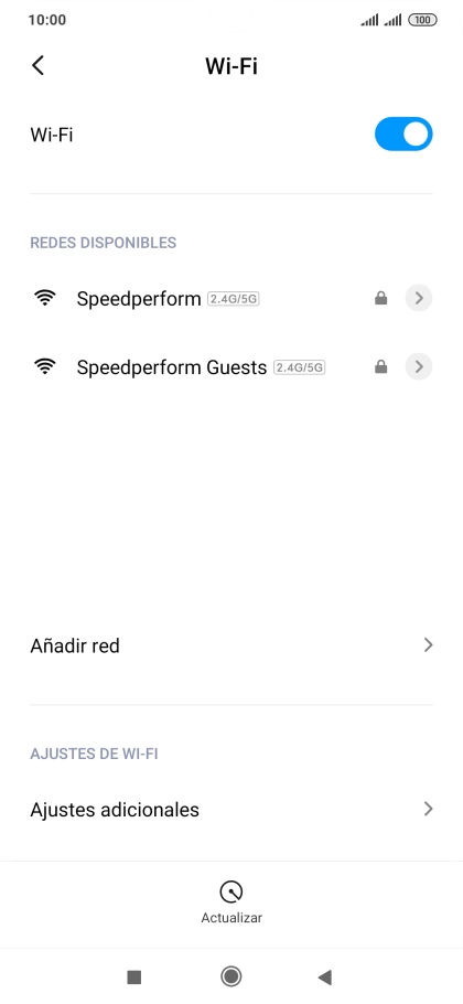 Pulsa la red wifi deseada. Pulsa la red wifi deseada.