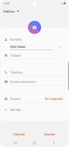 Pulsa Teléfono e introduce el número de teléfono deseado. Pulsa Teléfono e introduce el número de teléfono deseado.