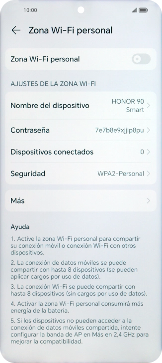 Pulsa Nombre del dispositivo e introduce el nombre deseado de la conexión wifi Pulsa Nombre del dispositivo e introduce el nombre deseado de la conexión wifi