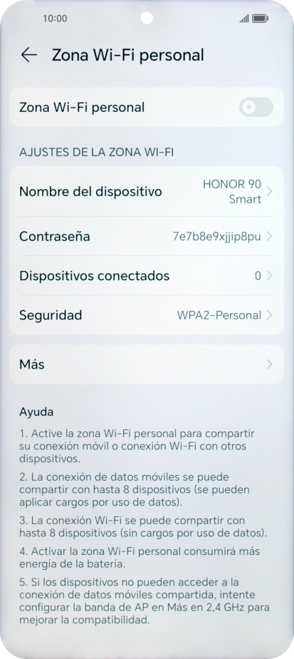 Pulsa Nombre del dispositivo e introduce el nombre deseado de la conexión wifi Pulsa Nombre del dispositivo e introduce el nombre deseado de la conexión wifi