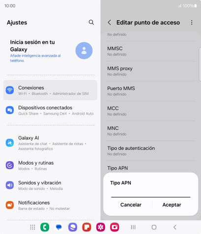 Introduce default y pulsa Aceptar. Introduce default y pulsa Aceptar.