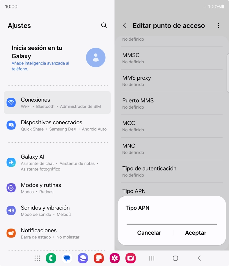 Introduce default y pulsa Aceptar. Introduce default y pulsa Aceptar.