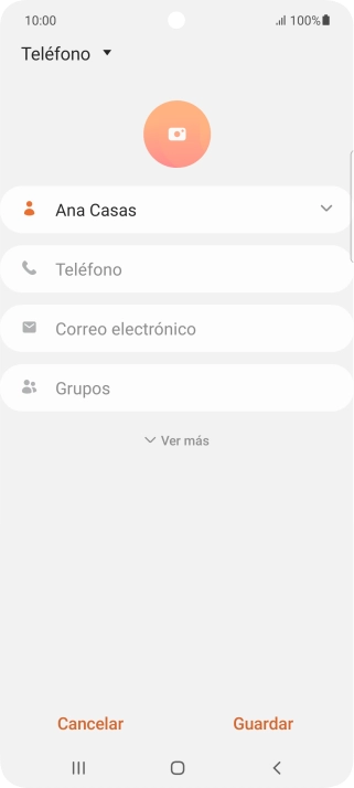 Pulsa Teléfono e introduce el número de teléfono deseado. Pulsa Teléfono e introduce el número de teléfono deseado.