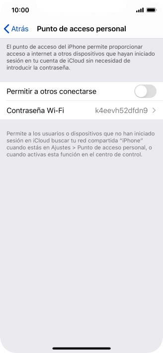 Pulsa Contraseña Wi-Fi e introduce una contraseña. Pulsa Contraseña Wi-Fi e introduce una contraseña.