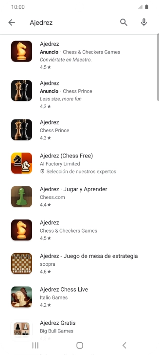 Pulsa la app deseada. Pulsa la app deseada.