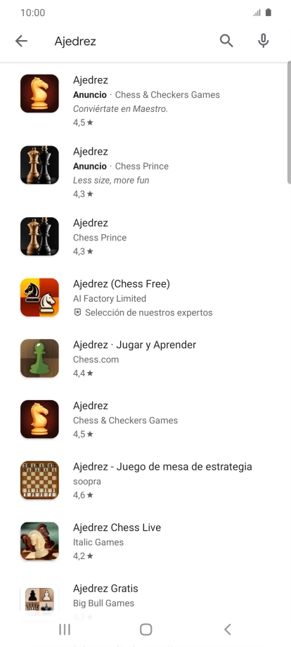 Pulsa la app deseada. Pulsa la app deseada.