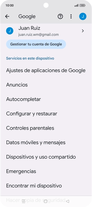 Pulsa Encontrar mi dispositivo. Pulsa Encontrar mi dispositivo.