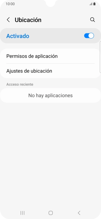 Pulsa Permisos de aplicación.