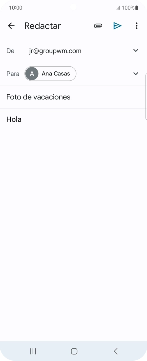 Pulsa el icono de anexos. Pulsa el icono de anexos.