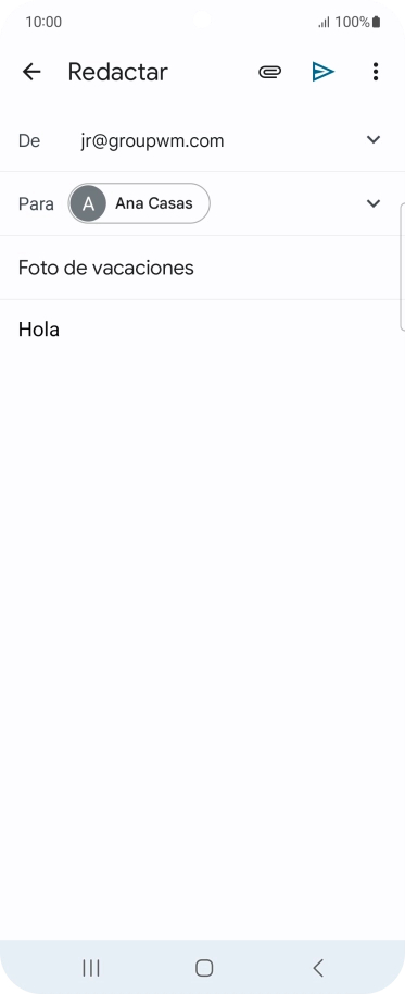 Pulsa el icono de anexos. Pulsa el icono de anexos.