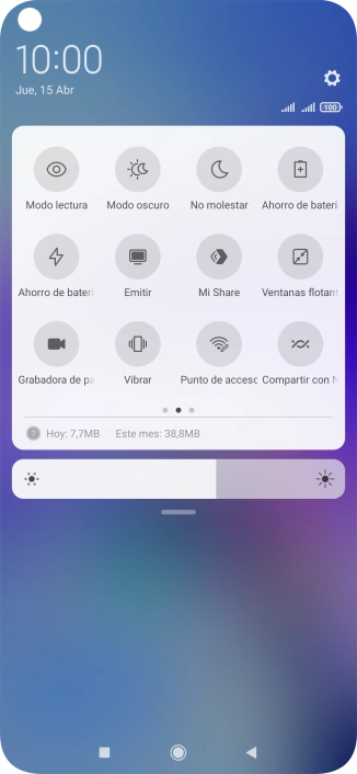 Pulsa Ahorro de batería para activar la función. Pulsa Ahorro de batería para activar la función.