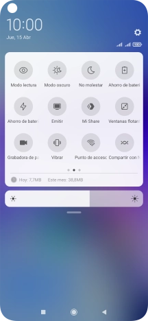 Pulsa Ahorro de batería para activar la función. Pulsa Ahorro de batería para activar la función.
