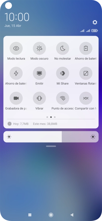 Pulsa Ahorro de batería para activar la función. Pulsa Ahorro de batería para activar la función.