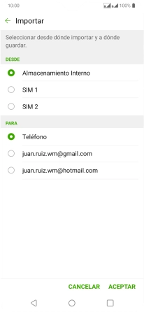 Pulsa la tarjeta SIM deseada. Pulsa la tarjeta SIM deseada.