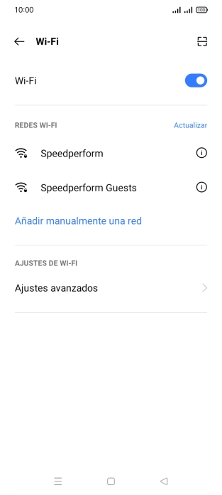 Pulsa la red wifi deseada.