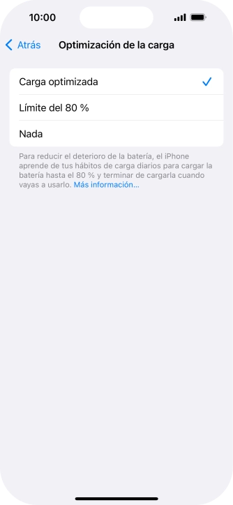 Pulsa el ajuste deseado para activar o desactivar la función. Pulsa el ajuste deseado para activar o desactivar la función.
