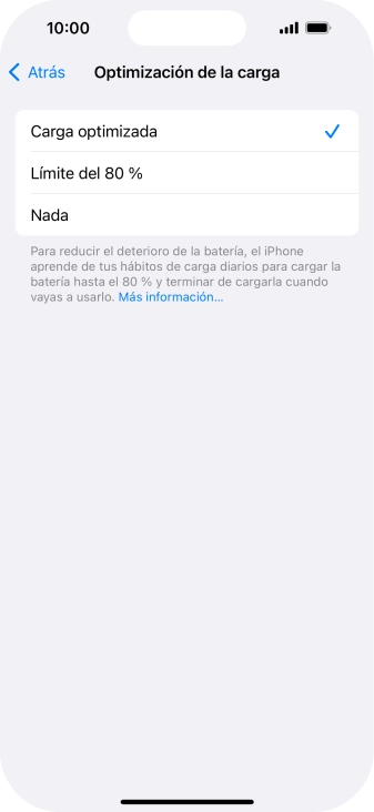 Pulsa el ajuste deseado para activar o desactivar la función. Pulsa el ajuste deseado para activar o desactivar la función.