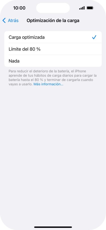 Pulsa el ajuste deseado para activar o desactivar la función. Pulsa el ajuste deseado para activar o desactivar la función.