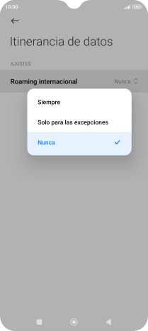 Pulsa el ajuste deseado para activar o desactivar la función. Pulsa el ajuste deseado para activar o desactivar la función.