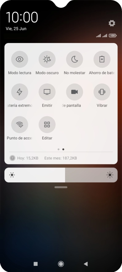 Pulsa Ahorro de batería para activar la función. Pulsa Ahorro de batería para activar la función.