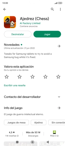 Pulsa Desinstalar. Pulsa Desinstalar.